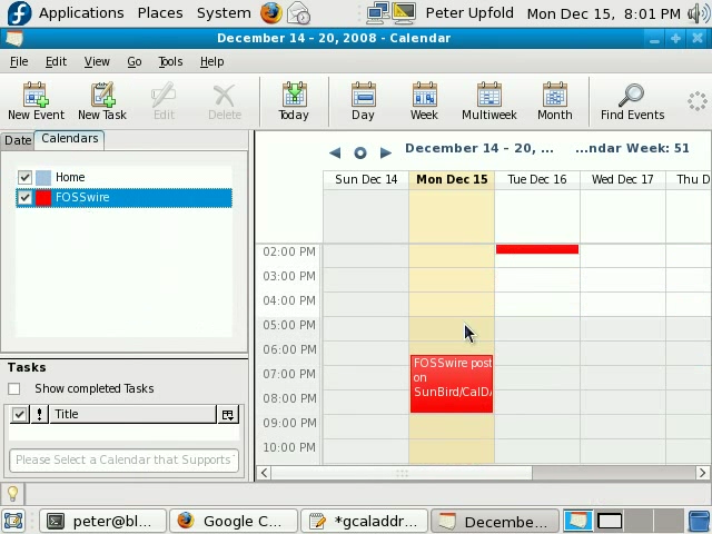 Sunbird Google Calendar video