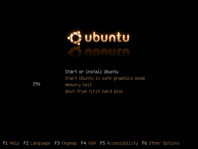 Ubuntu CD Menu