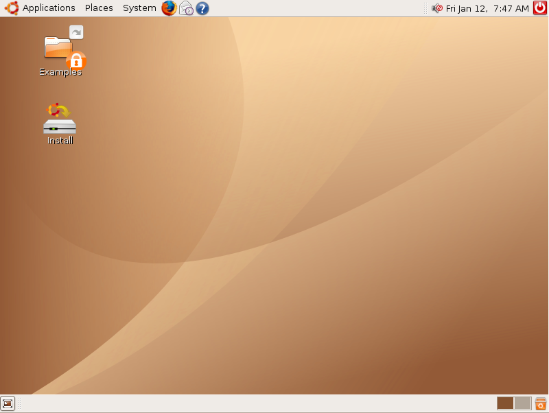 Ubuntu Live Desktop