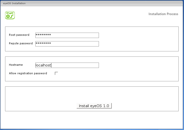 eyeOS Installation