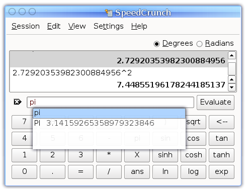 speedcrunch calculator programs