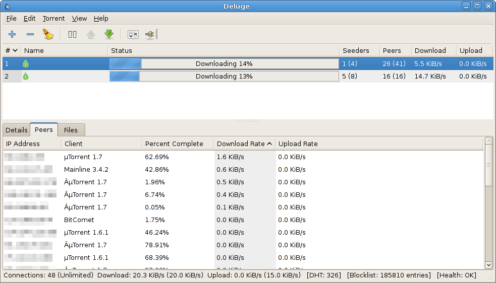 how to use deluge torrent