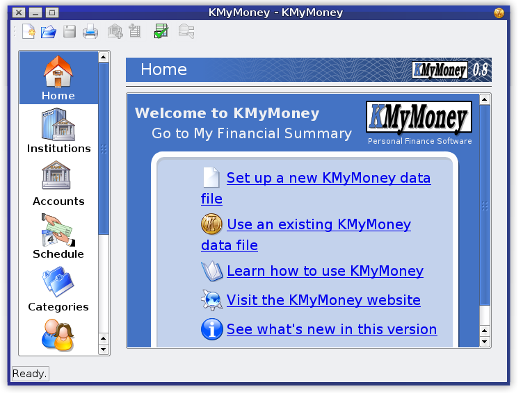 KMyMoney screenshot