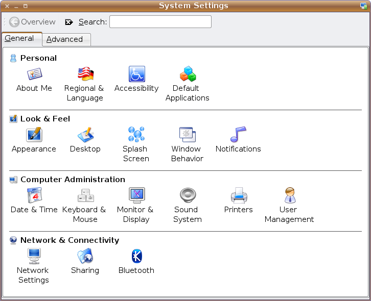 Kubuntu’s System Settings application