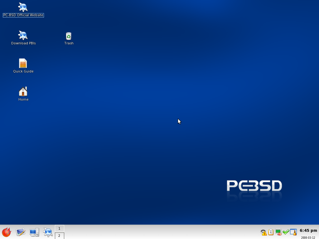 PC-BSD desktop screenshot