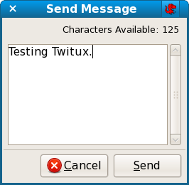 Twitux update status