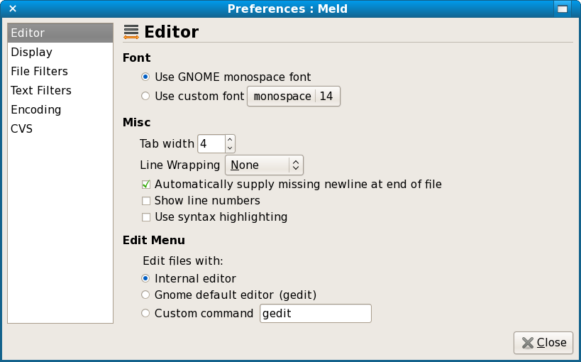 Internals editor. Meld measurement Tool. Gnome дефолтные шрифты какие есть.