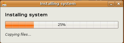 Ubuntu Installer progress