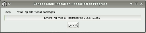 Main installation copying