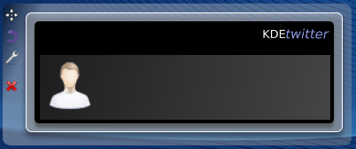 KDE Twitter Blank widget