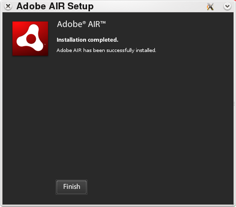 Adobe AIR setup