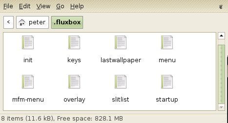 .fluxbox configuration files