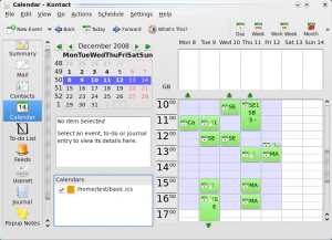 Kontact's Calendar