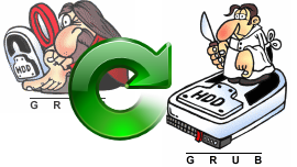 GRUB to GRUB 2 graphic